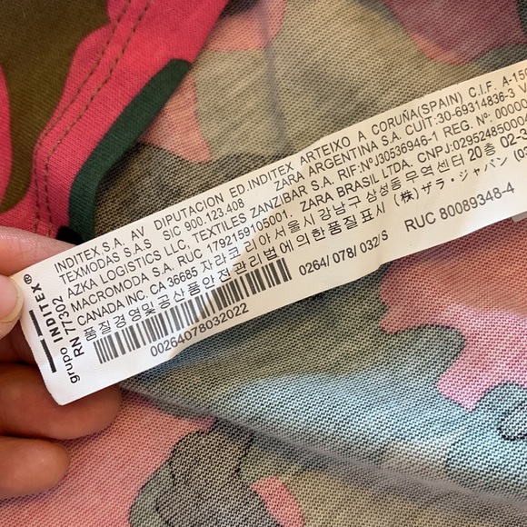 NWT Zara Trf oversized camouflage t-shirt. - Picture 4 of 6